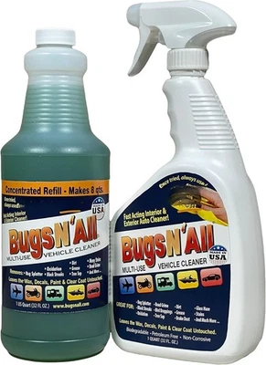 Bugs N’ All Multipurpose Car Cleaner  Bug & Tar Remover Concentrate 32 oz  Foto 1 de 4