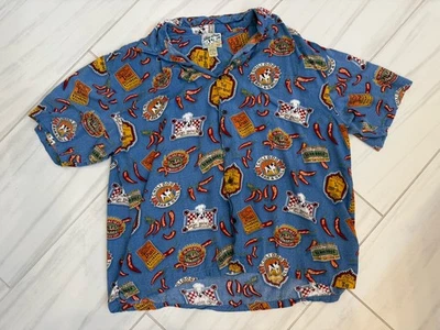 Camisa de salsa picante hawaiana Big Dogs para hombre 3XL botón chiles Foto 1 de 4