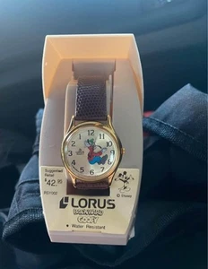 Vintage Lorus Disney Backwards Goofy Numbers Watch Needs Battery Original Box - Picture 1 of 5