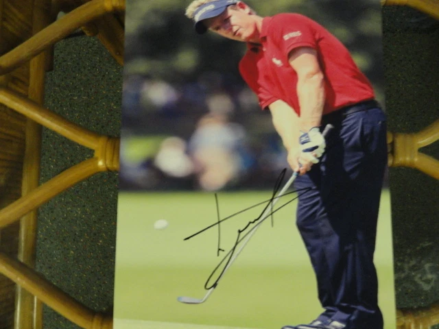 FOTO FIRMADA POR LUKE DONALD 8X10 RYDER CUP EUROPA STAR Foto 1 de 1