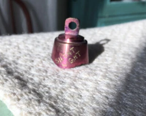 Vintage 1” Pink Bell Silent Night Holy Night - Picture 1 of 3