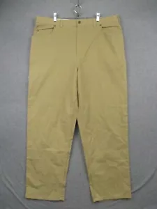 Harbor Bay Continuous Comfort Twill Pants Stretch Waistband Khaki NWT - Picture 1 of 12