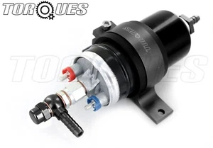 Sytec Hi OTP044 Fuel Pump With Barbed Banjo 8mm Outlet/10mm Inlet + Cradle Black - Picture 1 of 5