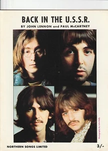 The Beatles 1968 Back In The USSR Northern Songs UK Sheet Music - Bild 1 von 1