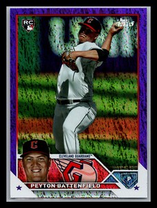 2023 Topps Update Peyton Battenfield US267 Rookie RC Purple Foil Parallel /799