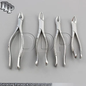 4 O.R GRADE PREMIUM QUALITY DENTAL EXTRACTING FORCEPS # 150+151+151S+150S - Picture 1 of 3