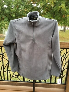 Cabela's Womens Polarfleece Fleece 1/4-Zip Smoke Gray Pullover Jacket Top 2XL - Picture 1 of 4