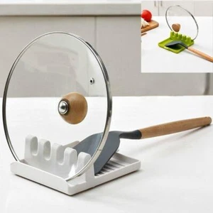 Cucharas Antideslizantes Almohadilla Cocina Cuchara Soportes Tenedor Espátula Estante Organizador - Imagen 1 de 26