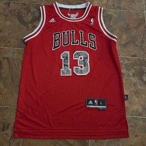 NBA Basketball Sports Chicago Bulls Joakim Noah #13 Jersey Adidas Large Red - Picture 1 of 9
