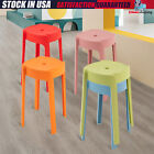 Plastic Stool Household Portable Stackable Round Stool Simple Modern Chair