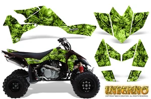 KIT DE GRÁFICOS SUZUKI LT-R 450 LTR450 CREATORX CALCOMANÍAS INFERNO VERDE LIMA - Imagen 1 de 1