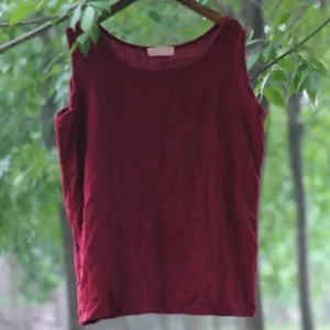 Lady Linen Cotton Tank Top Camisole Baggy Plain Sleeveless Basic T-shirts Casual - Picture 1 of 15