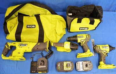 Ryobi One+ 18V Tool Set (P519, P215, P235A, P705) - Image 1 of 4