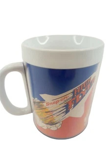 Vintage Snap-On Tools Plastic Mug Advertising Thermo Serv High Flyer Jet USA - Picture 1 of 8