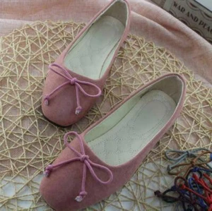 Women Ballet Ballerina Dolly Pumps Ladies Comfy Flats Slip On Loafers Shoes Size - Picture 1 of 37