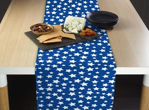 Blue Stars Table Runners - 12"x72" or 14"x108" - Picture 1 of 1