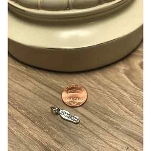 New Sterling Silver .925 Sports Marathon Runner Running Tennis Shoe Charm - Picture 1 of 4