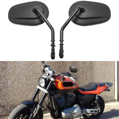 Пара сужающихся зеркал заднего вида с коротким стержнем для Harley Davidson CVO Road Glide - Изображение 1 из 4