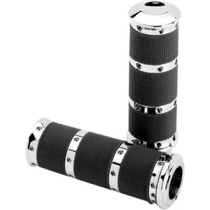 Performance Machine X-Large Contour Grips for 1982-2017 Harley Dual-Cable Chrome - Picture 1 of 2