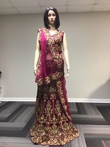 Bollywood Heavy Lengha Partywear Indian Wedding Pakistani Dress Lehenga Choli