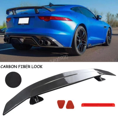 For Jaguar F-Type 14-23 46''GT-Style Carbon Style Rear Trunk Spoiler Lip Wing Foto 1 de 4