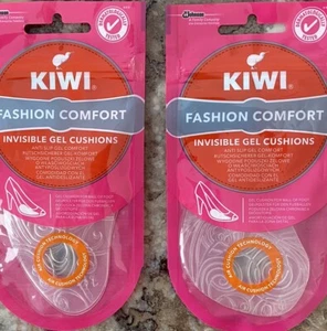 Kiwi fresh and comfort, invisible gel cushions anti Slip gel 2Pairs One Size-fit - Picture 1 of 3