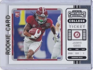JAHMYR GIBBS ROOKIE CARD Alabama 2023 College Ticket NFL RC Detroit Lions! - Picture 1 of 2