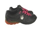  K-SWISS TUBES Women's Black/Pink Lace Up Comfy Sneakers Size 8.5