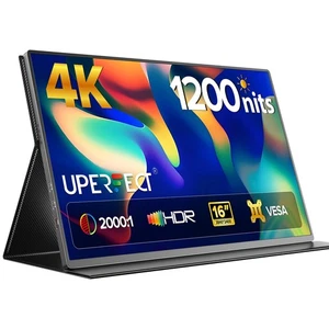 UPERFECT 4K Portable Monitor 16 Inch 3840x2400 Laptop Monitor PC Screen 1500:1 - Picture 1 of 7