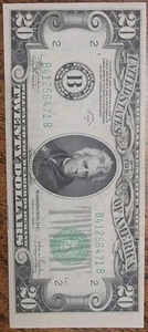 Miss Cut Error $20 Federal Reserve Note 1934C Series NY Gem Crisp Uncirculated   - Picture 1 of 3