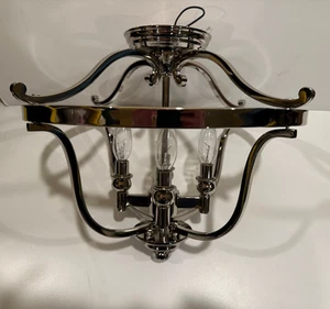 Minka Lavery 3296-613 Audrey's Point 4-light semi-flush ceiling light nickel - Picture 1 of 6