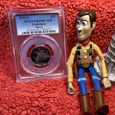 2002 S PCGS PR69CAM 90% SILVER LOUISIANA FREE SHIPPING ⛴️ 💨 - Image 1 of 2