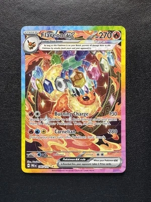 Flareon ex 146/131 Evoluciones Prismáticas Ilustración Especial Raro Casi Nuevo Foto 1 de 2
