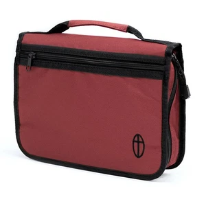 RED CANVAS BIBLE COVER (Extra Large): Fits Bibles up to 10.75" x 7.5" x 2" - Picture 1 of 5