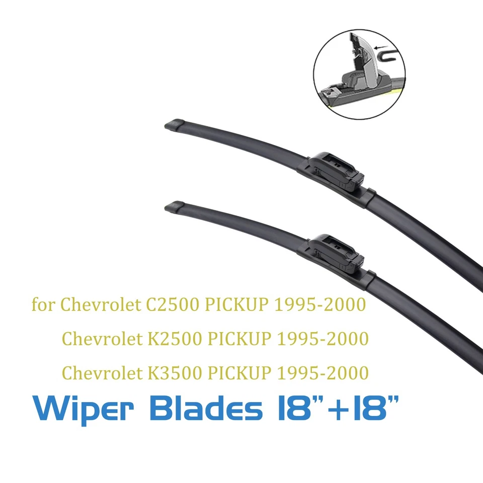 2, para Chevrolet C2500 K2500 K3500 PICKUP 1995-2000 limpiaparabrisas 18 18 Foto 1 de 4