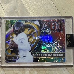 Shedeur Sanders 1/1 2024 Wild Card QB1 On the Clock Rainbow Gold Uhr RC 1/1 - Bild 1 von 2