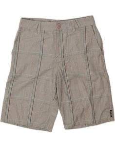 RIP CURL Mens Chino Shorts W32 Medium Grey Check Polyester CL43 - Picture 1 of 3