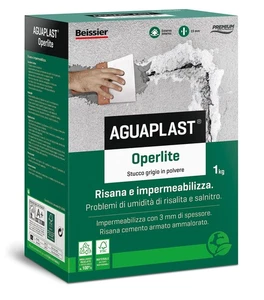 Stucco in polvere aguaplast operlite per riparare, risanare ed impermeabilzzare - Foto 1 di 1