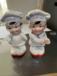 Vintage Tappan Chef Salt And Pepper Shakers Mid Century Modern kitchen decor - Picture 1 of 17