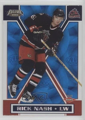 2002-03 Pacific Exclusive Blue /699 Rick Nash #196 Rookie RC - Image 1 of 2