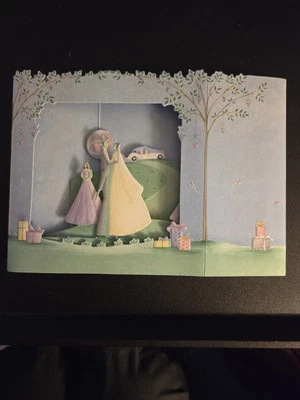 Wedding Day -  Stand-up Layered Greeting Card with Matching Design Envelope - Image 1 of 4