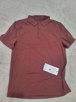 Lululemon Evolution Short-Sleeve Polo Shirt Size L Color Red Merlot - Image 1 of 4