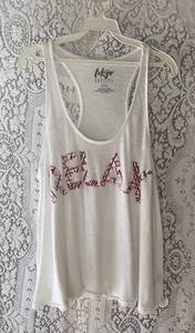 "Relax" Tokyo Darling Racerback Tank Top XL weiß sportlich Damenbekleidung - Bild 1 von 5