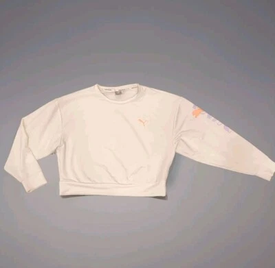 Top corto Puma manga larga elástico mediano para mujer Foto 1 de 4