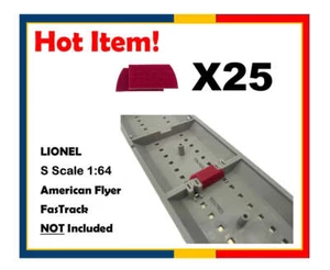 Clips de pista de tren 25 piezas para vía rápida calibre S Lionel ""S-Clips"" clip de vía rápida - Imagen 1 de 7
