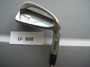 Ping  i  E1  # 7 Iron  Stiff Flex Steel Shaft  Silver Dot  #U- 606 - Picture 1 of 5