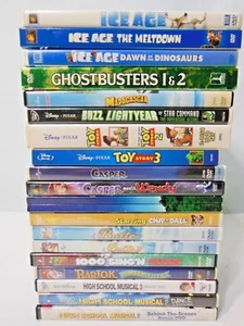Lot of 20 Children Family DVD Ice Age Toy Story ET Ghost Busters Disney  - Picture 1 of 8