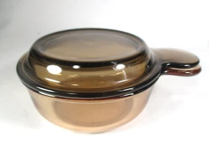 Grab It Vision Corning Ware Schüssel Deckel Braunglas V-150-B P-150-C Pyrex Braun - Bild 1 von 5