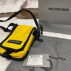 BALENCIAGA Yellow Smartphone Shoulder Bag with Pouch Nylon - Picture 1 of 13