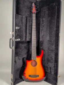 Circa 1990s Carvin AC50 Sunburst 5-String Semi-Hollow Bass w/OHSC - Picture 1 of 20
